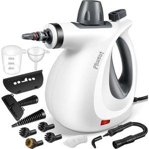 Pressurized Handheld Multi-Surface Natural Steam Cleaner with 12 pcs Accessories